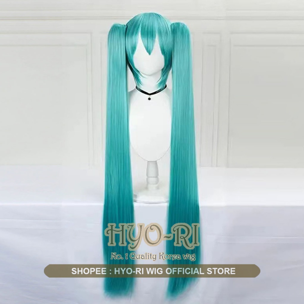 HYO-RI WIG : WIG HATSUNE MIKU WIG MIKU HATSUNE WIG COSPLAY PROJECT DIVA MEGA MIX + VOCALOID