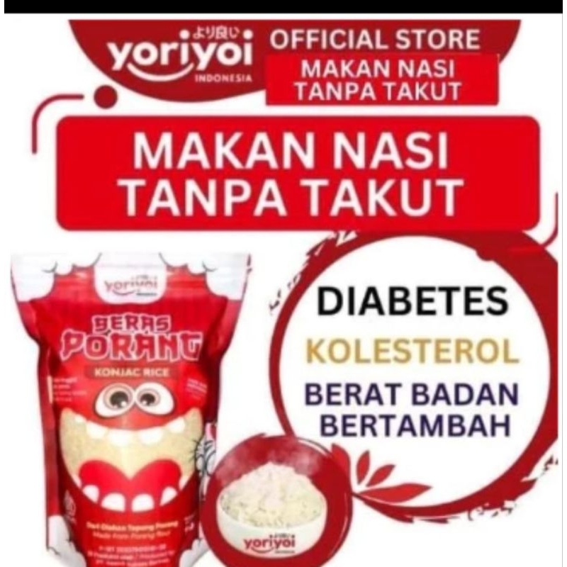 

Beras Porang 100% Original 1 kg YORIYOI INDONESIA Shirataki Rice Konjac