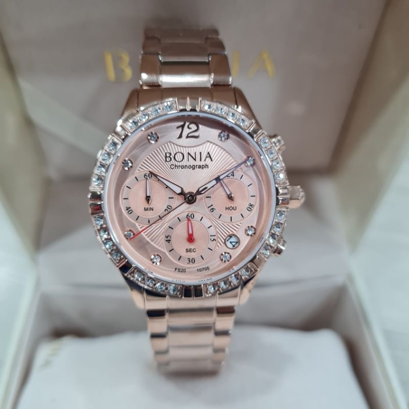 JAM TANGAN WANITA BONIA BN 10706 / 10706S FULSET  ORI BM