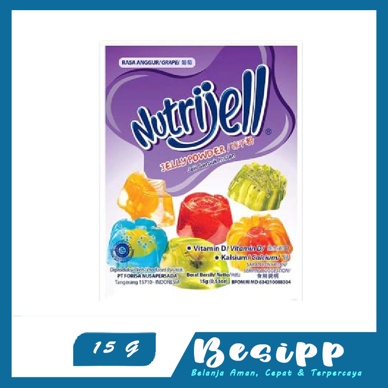 

Nutrijell Rasa Anggur 15 Gram