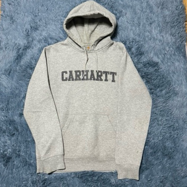 carhartt hoodie basic+3cn hagt abu putih