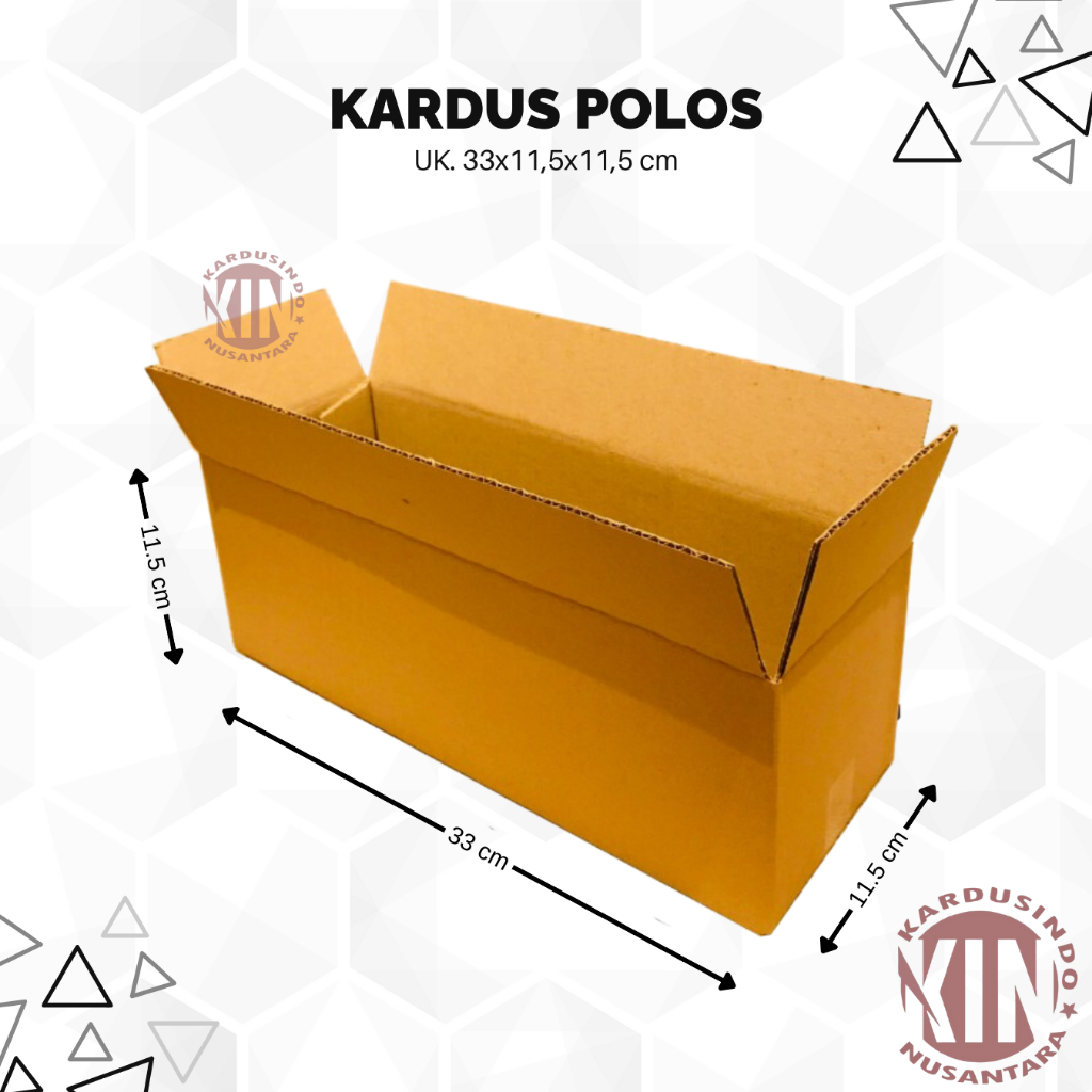 

kardus box polos baru uk 33x11,5x11,5