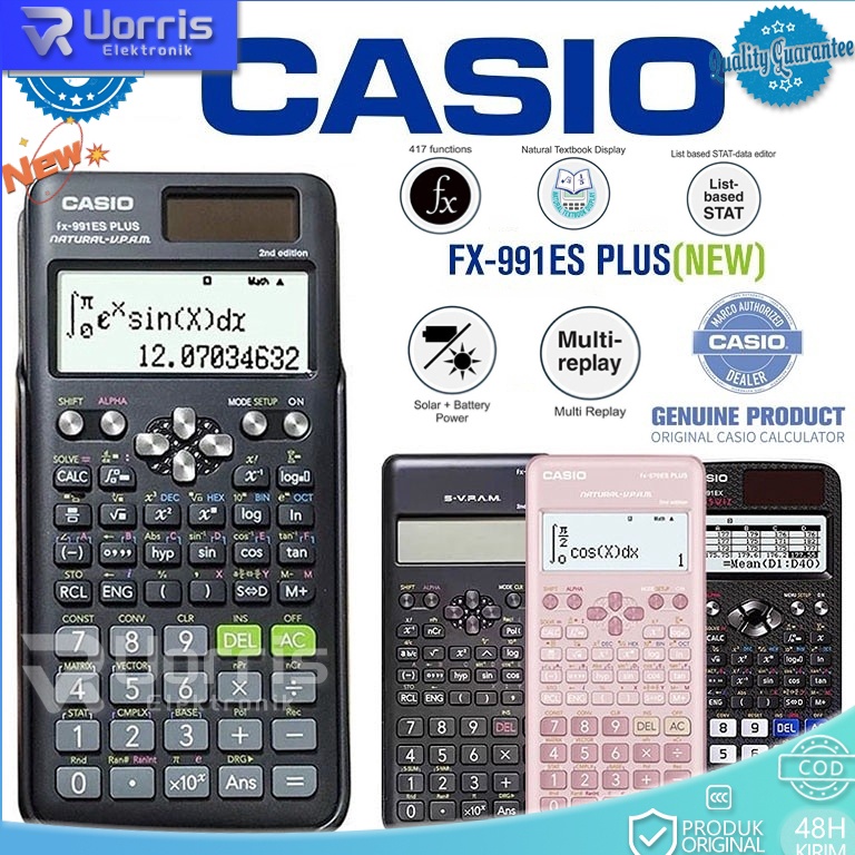 

ART D62Q Kalkulator Scientific Casio ilmiah 991ESPlus Kalkulator Casio Scientific Calculator Casio Scientific