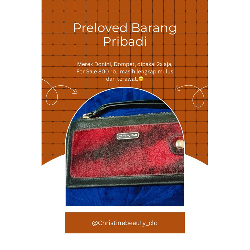 Dompet Donini Preloved By Ciyen