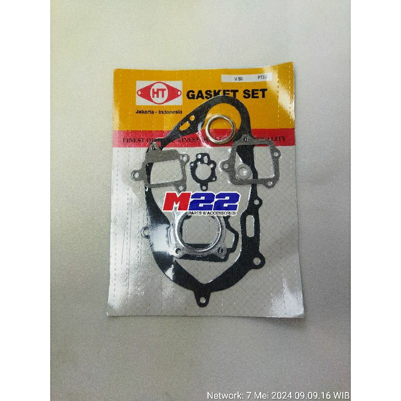 paking mesin fullset gasket set yamaha v80 V 80 merk HT