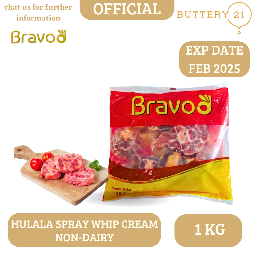 

BRAVO AUSTRALIAN OXTAIL CUT BUNTUT PREMIUM 1 KG / BUNTUT SAPI POTONG FROZEN