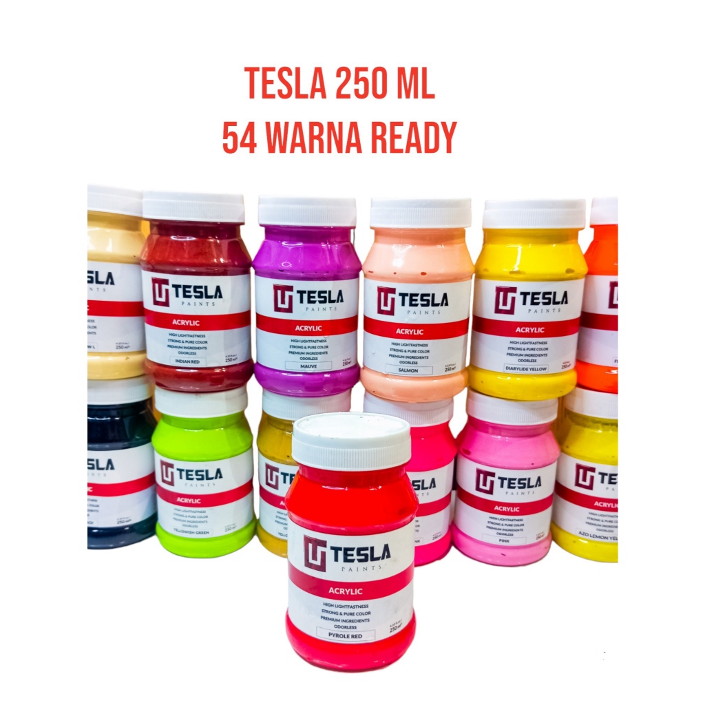 

Tesla Acrylik 250ml - Khusus Warna Primer (5 Warna) - Tesla Paint 250ml - hemat