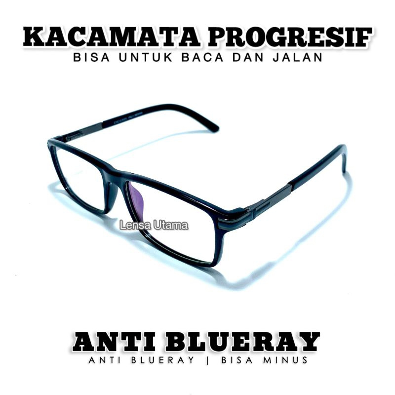 Kacamata Sporty Progresif Photochromic Pria | Kacamata Baca dan Jalan | Kacamata Baca Model Sporty