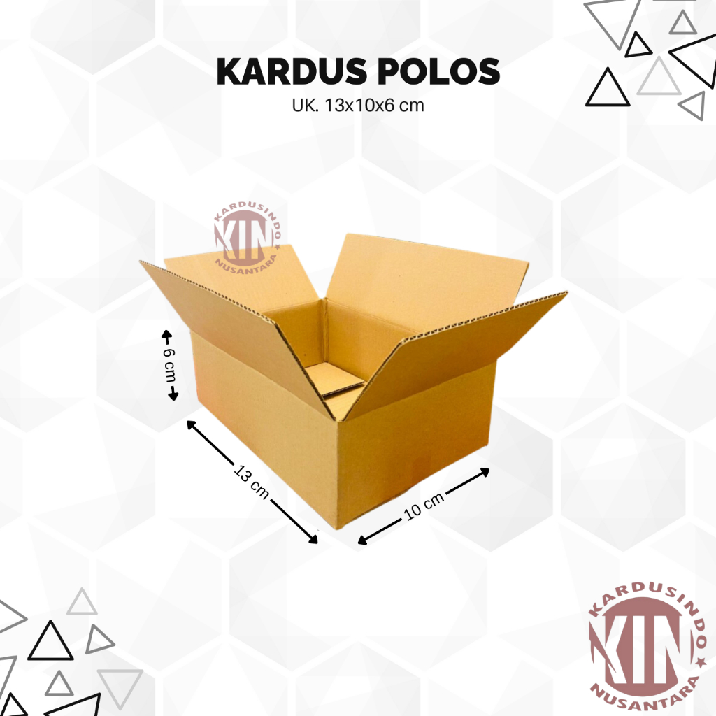 

Kardus box polos baru uk 13x10x6 cm