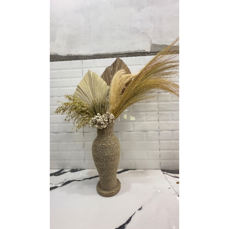 Hiasan Bunga Kering Pajangan ruangan Rustic