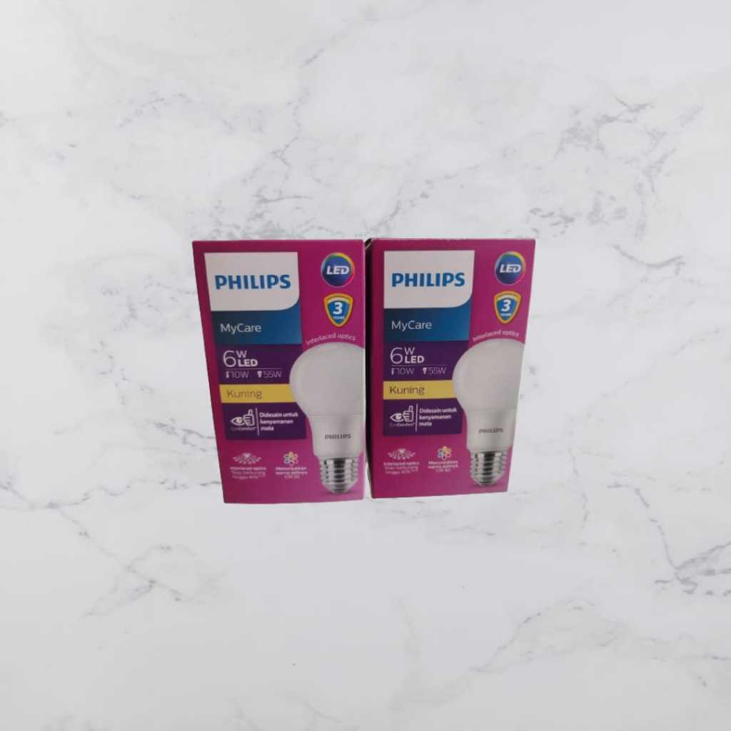 Lampu LED Philips 6W Warm White