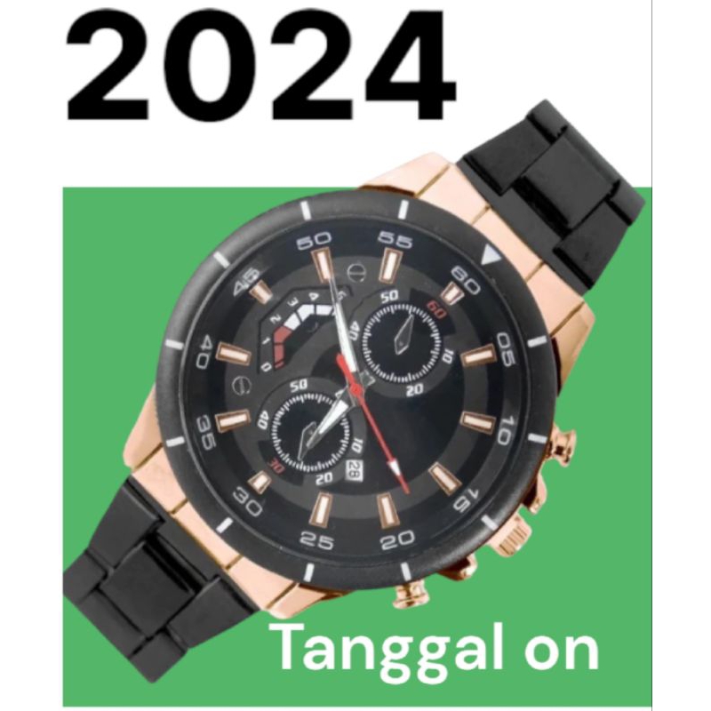 COD / Jam Tangan Cowok ELEGAN Keren Tangan Aktif / Jam Tangan Rantai Stainless Free Bok