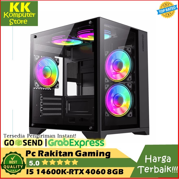 Pc Rakitan Gaming Intel Gen 14 [ Intel Core i5 14600K | Rtx 4060 8G ] Pc Gaming Intel Core i5 14600k