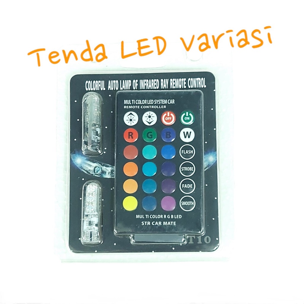 T10 6 MATA RGB WIRELESS REMOTE, T10 6 TITIK REMOTE BISA STROBO