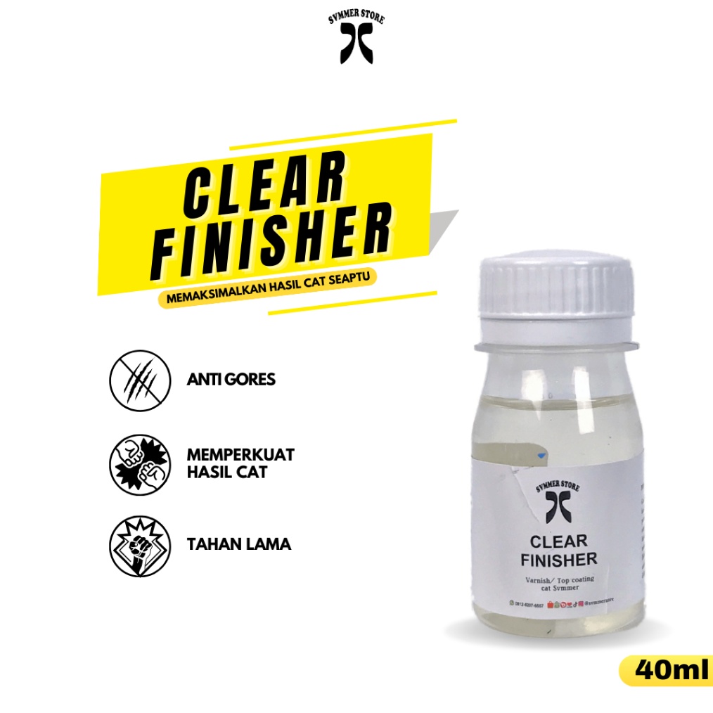 

ART W79Z Clear Finisher Varnish Cat Sepatu Tas Cat Akrilik Kulit Kanvas Leather Paint Cat Canvas Svmmerink