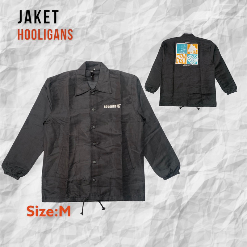 Roughneck Black Social Hazards Coach jacket