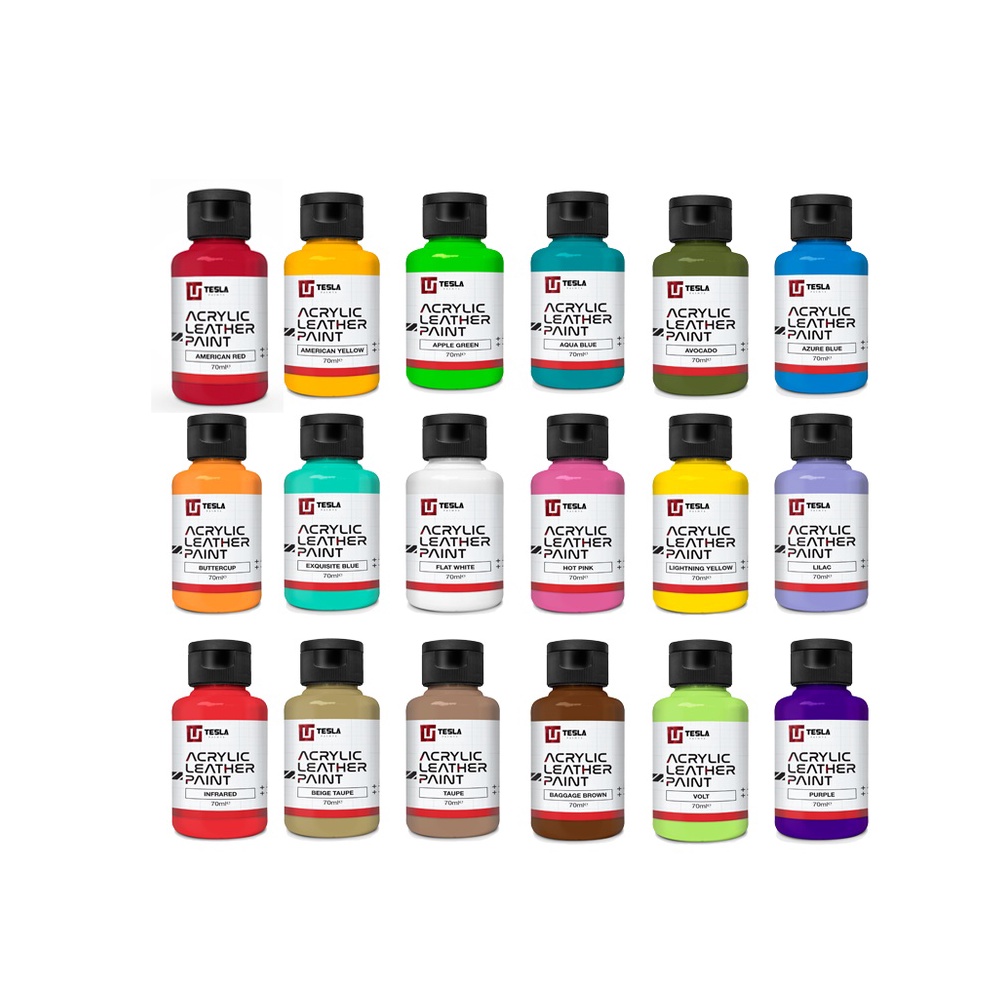 

KODE D9U6 Tesla Acrylic Leather Paint 7ml Part 1 Cat Sepatu Canvas Suede Cat Kulit Cat Tas Dompet Leather Paint Untuk Bahan Sintesis