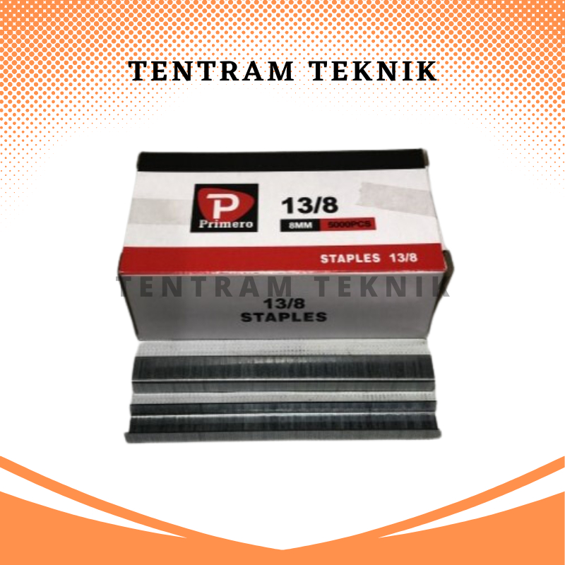 

Isi Staples 13/8 Primero Refill Stapler Steples Tembak Gun Tacker / Isi Staples Paku Tembak Primero 13/8 / Primero 13/8 Refill Isi Staples Tembak Staple Gun Tacker 8 mm