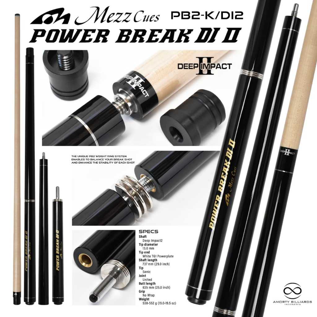 Mezz Cue Power Break PB2-K / Stik Break Billiard