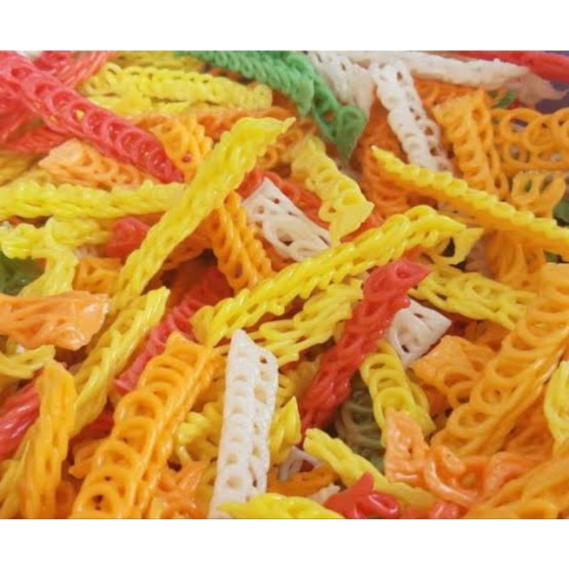 

Kerupuk kepang Tangga 5 Kg/Kerupuk warna warni tangga 5Kg 1 bal/Kerupuk Tangga warna warni 5Kg
