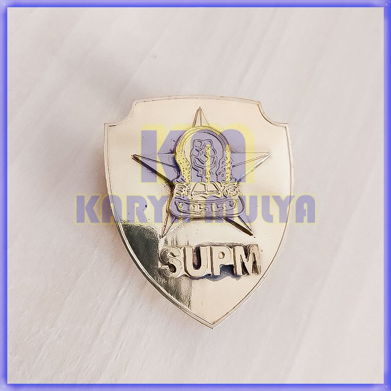 Pin Lencana SUPM Bros Pin Osis SUPM Perisai Pin Osis Model Perisai Custom - Karya Mulya