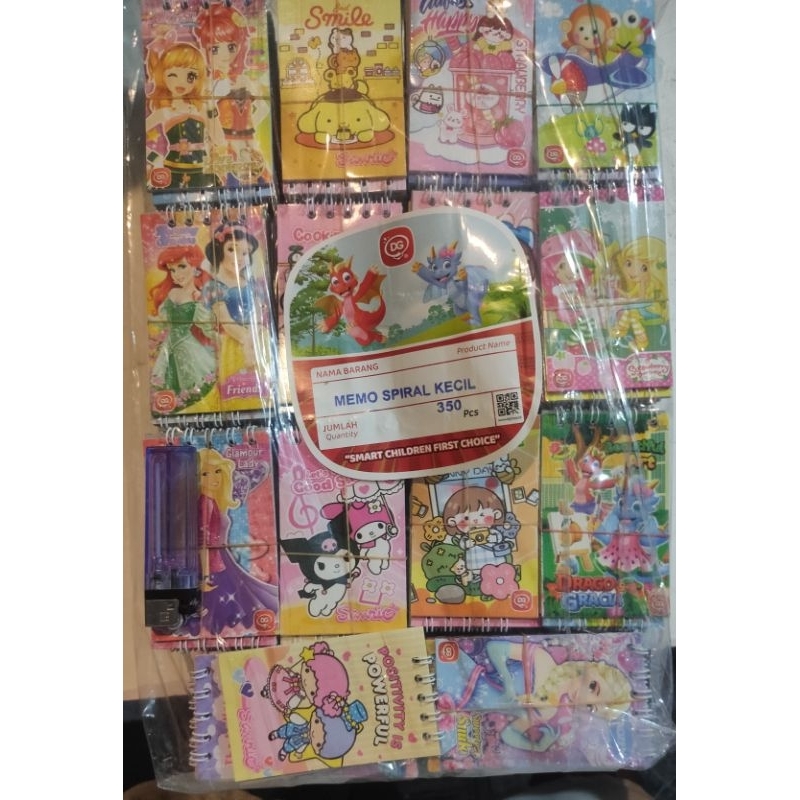 

Memo Sepiral Kecil DG 10Pc