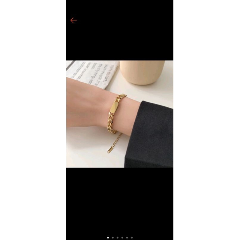 gelang sisik naga lapis emas titanium asli