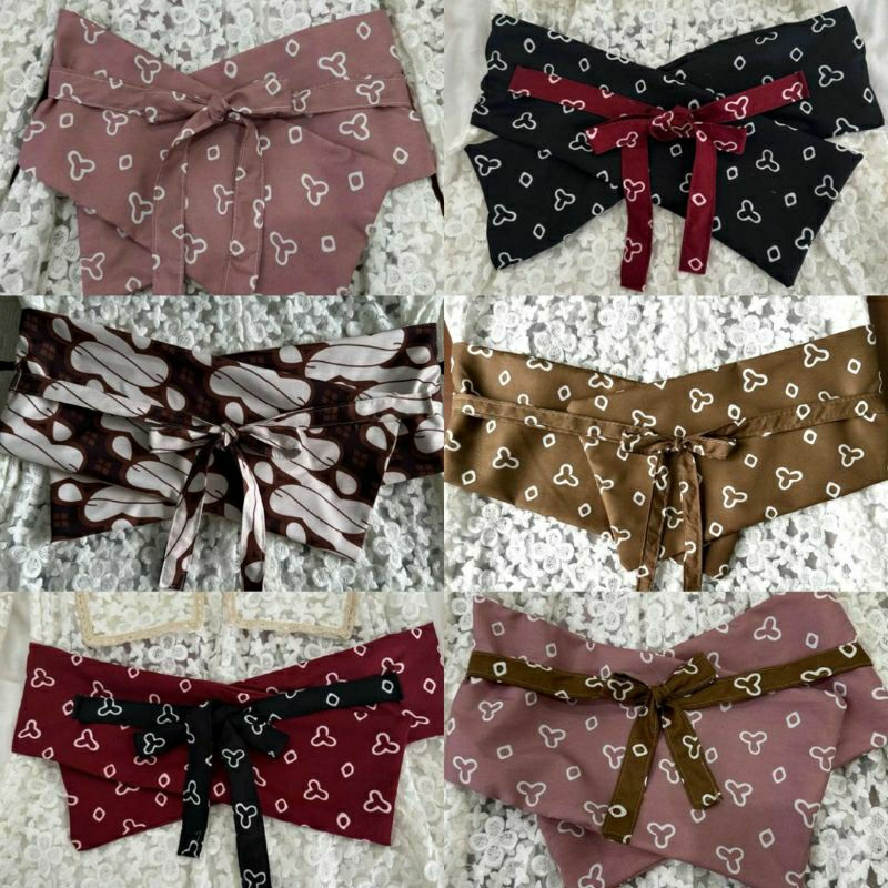 Obi belt Batik Jumputan //ikat pinggang batik wanita