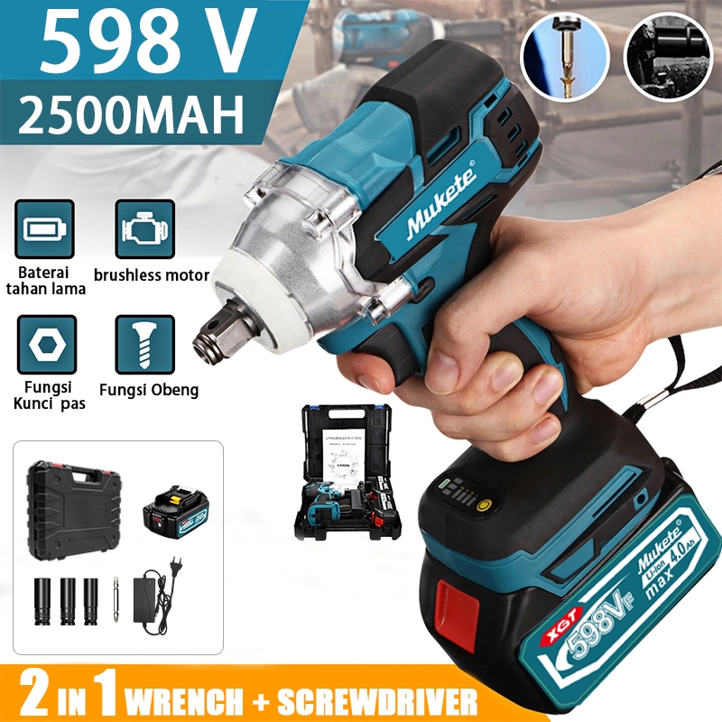 Brushless 598V 700 N/M cordless impact impact wrench impact baterai impact wrench apr Mobil Impact B