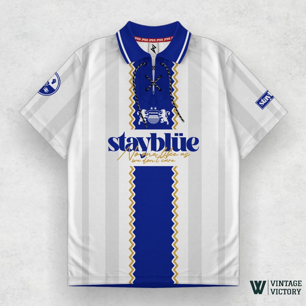 ART J19E Jersey Persib Stay Blue Terbaru  Jersey Sepakbola  Jersey Casual  Jersey Retro  Jersey Vint