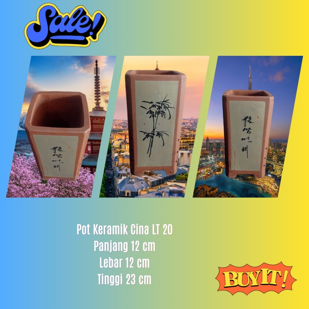 Pot Bonsai Keramik Cina Lt-20