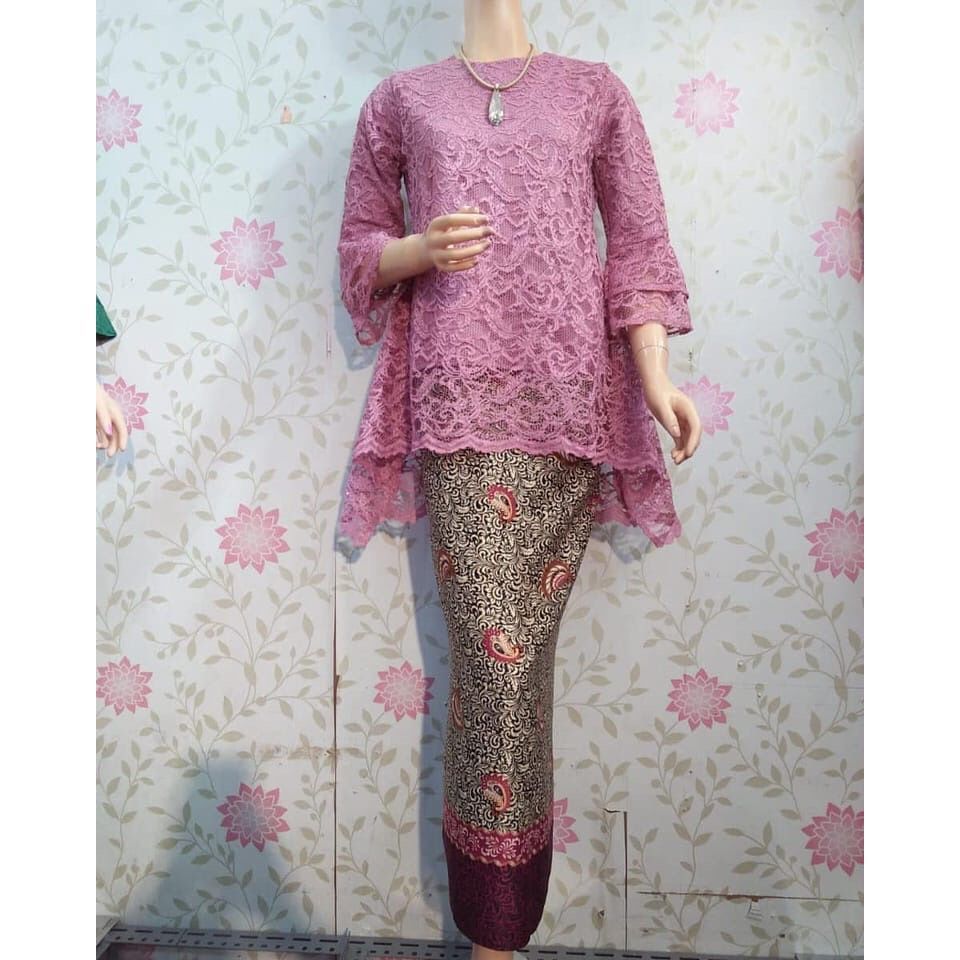 Best Seller  Atasan Kebaya Rinjani Jumbo Seri Warna ld 130 - Kebaya Brokat Big Size - KEBAYA WISUDA 