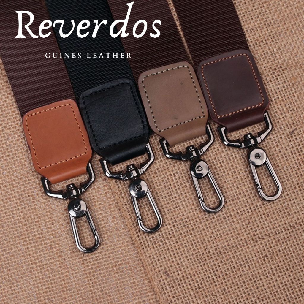 Tali Bisban x Kulit Asli Reverdos - Tali Tas Selempang Bahu Kulit Asli