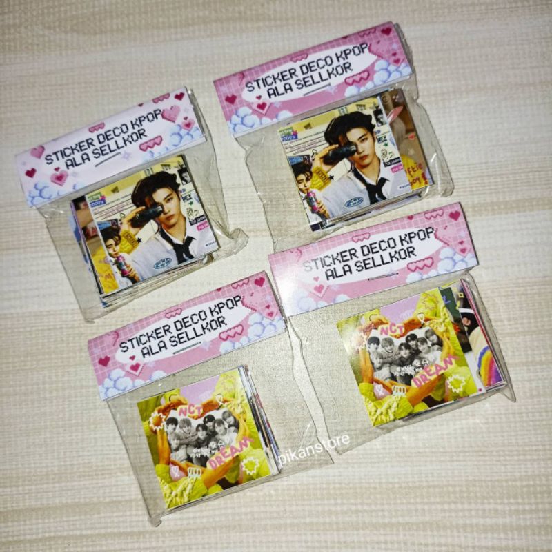 [Isi 50pcs] Sticker Kpop Sellkor 3x3cm Nct Dream/ Stiker Kpop Aesthetic Na Jaemin/ Tempelan Kpop Die