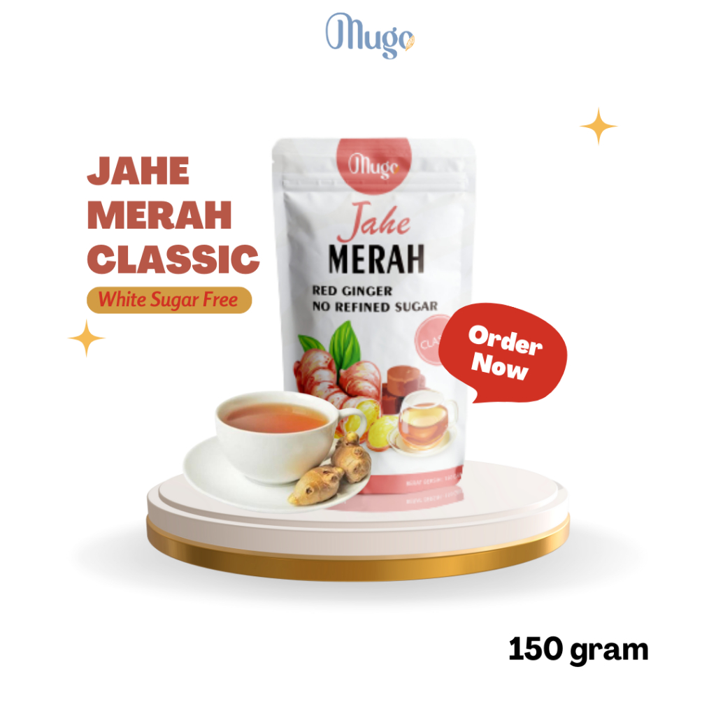 

Mugo, Jahe Merah Gula Aren Murni White Sugar Free Praktis Tanpa Ampas