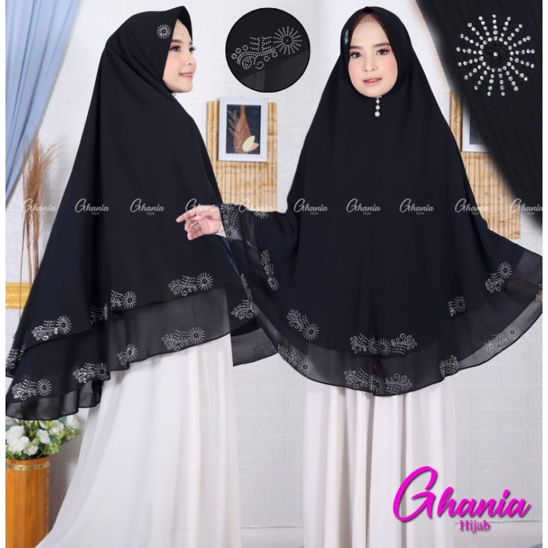 hijab syar'i ceruty 2layer full Payet / jilbab Payet / hijab Payet / jilbab 2layer payet