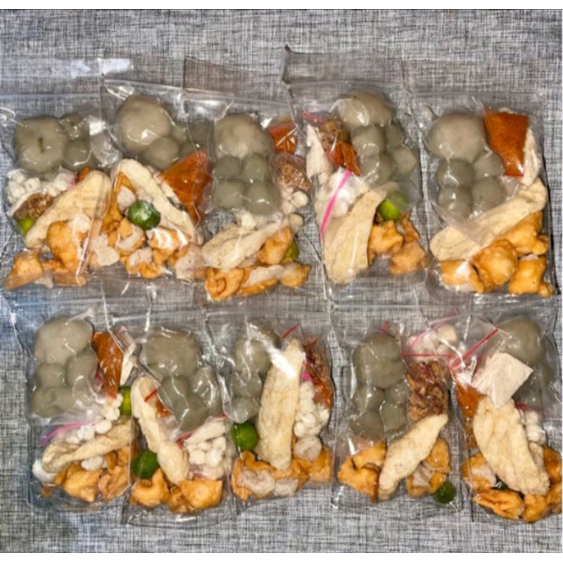 

paket reseller 10 bungkus baso Aci ayam suwir jumbo