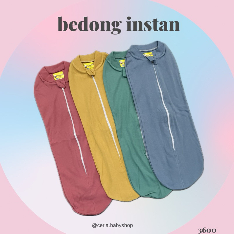 Bedong Instan Bayi / Bedong Bayi / Bedong praktis / Bedong Kaos / bedong polos bayi