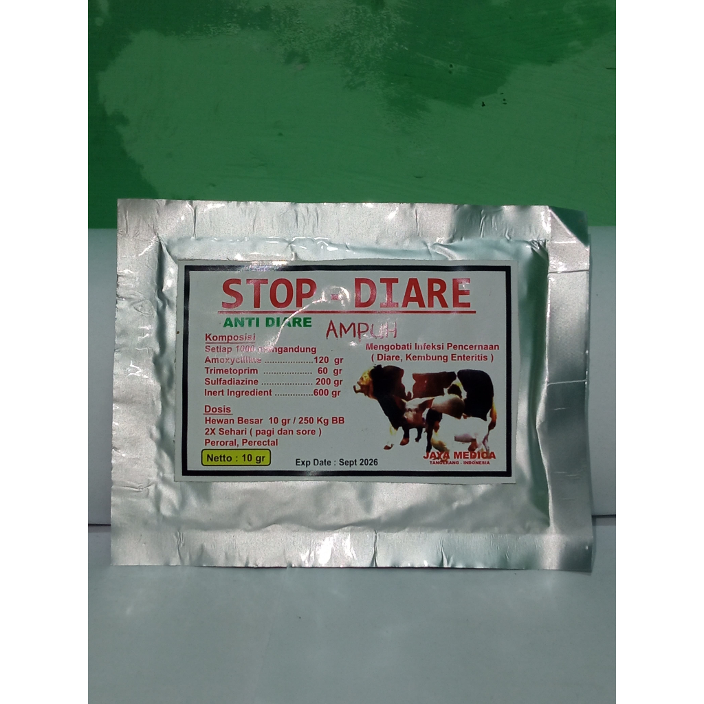 STOP DIARE ANTI DIARE UNTUK HEWAN SAPI KERBAU KAMBING KUDA