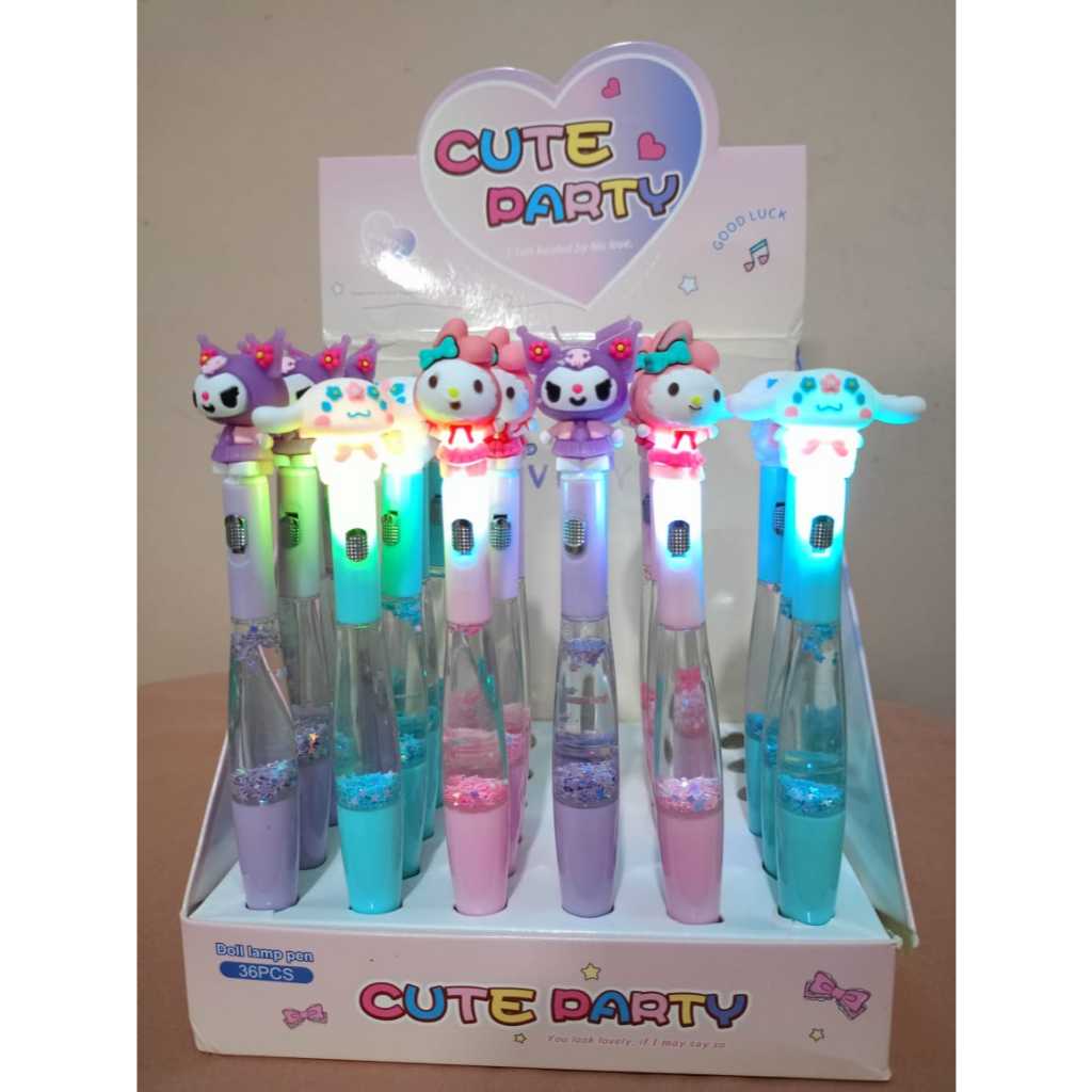 PULPEN SANRIO LAMPU LAMP PEN PULPEN LAMPU SANRIO PULPEN KEDIP SANRIO PULPEN WARNA WARNI SANRIO KUROM