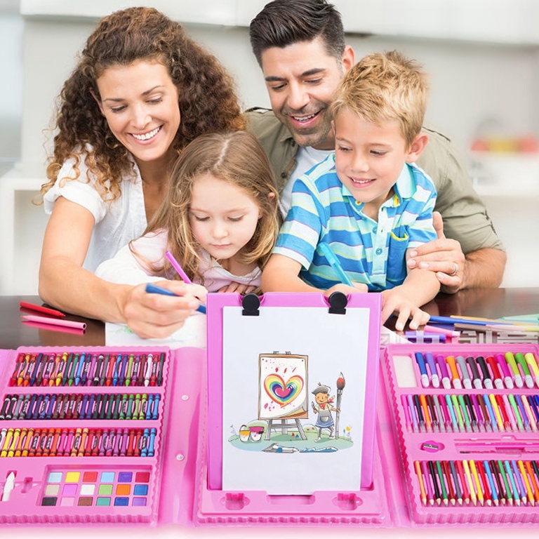 

ART K36Y Crayon Set 46 Pcsdan 28 PCS Crayon Oil Paste Pensil Warna Pensil Warna Lengkap Alat Mewarnai Alat Melukis