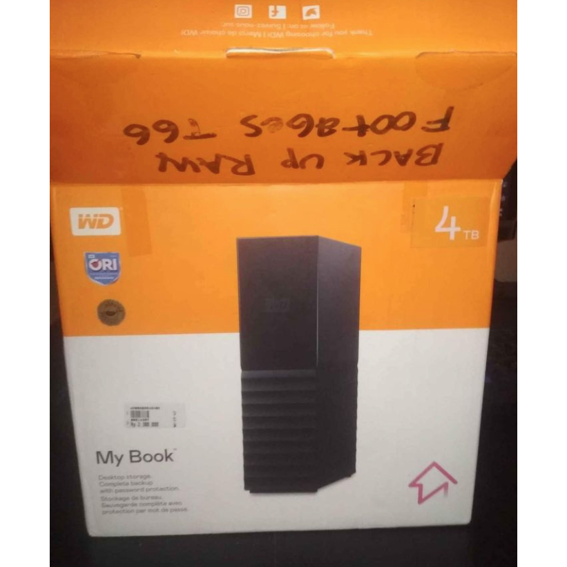 Harddisk /hardisk eksternal /external wd my book 4 tb garansi 24 oct 2024