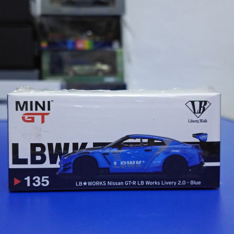 minigt no 135 nissan R35 lbwk blue