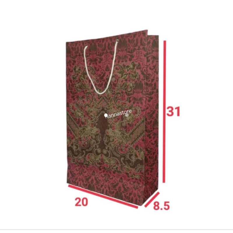 

paper bag banci ukurn 20x31x8,5 isi 12pcs