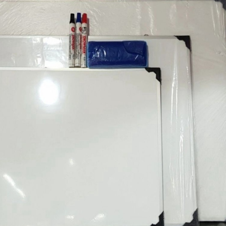 

ART B54I Papan tulis whiteboard black 2 sisi