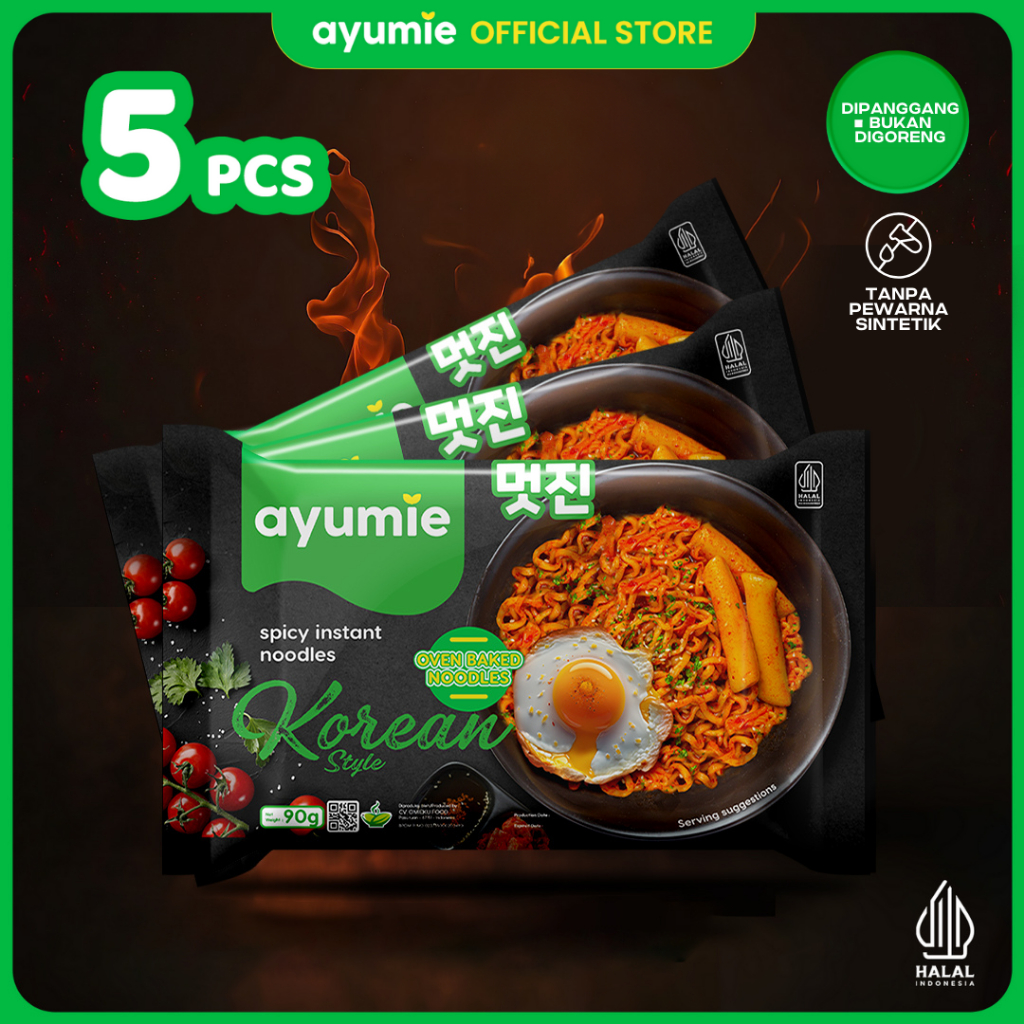 

Ayumie Mie Sehat Korean Spicy - Isi 5 Pack (Aman Dengan Kemasan Kardus)