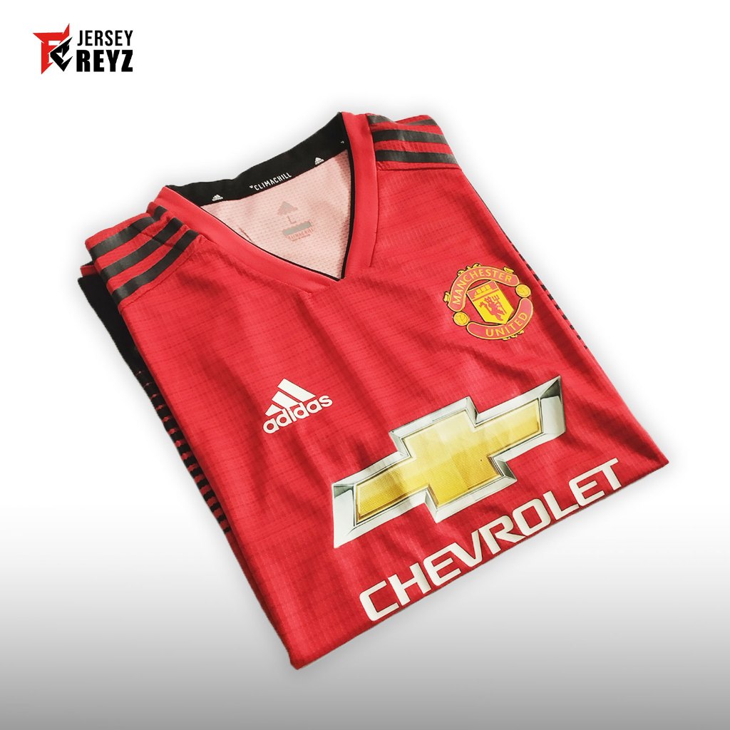 PLAYER ISSUE - Jersey MU Home gradasi hitam musim 2018 / 2019 18/19