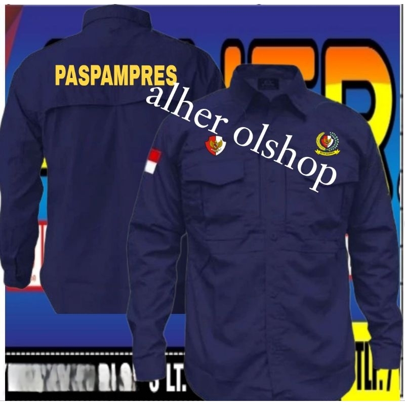 Kemeja tactical Paspampres baju tactical Paspampres seragam tactical Paspampres kemeja paspor baju P