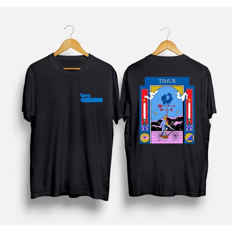 T-Shirt The Adams Timur Kaos Band Musik Baju Black Tees