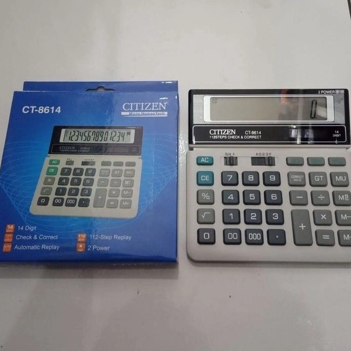 

ART F17K Kalkulator Calculator CITIZEN CT 8614 14 Digit